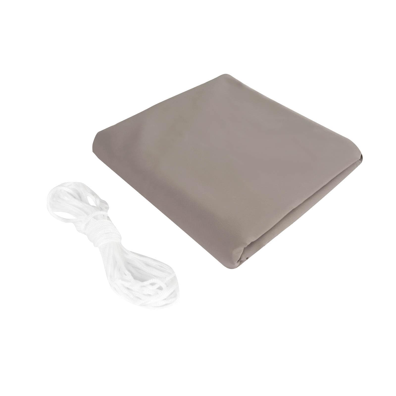 Vela da giardino triangolare 3,6x3,6x3,6 m in poliestere idrorepellente tortora 180 gr - Solaris