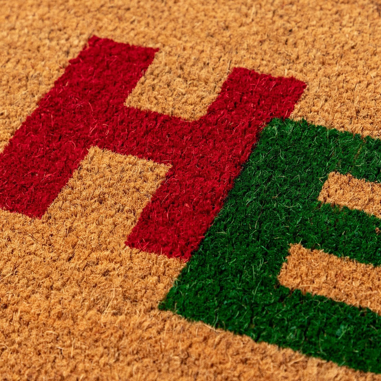 Zerbino 45x75 cm in coir Hello multicolor